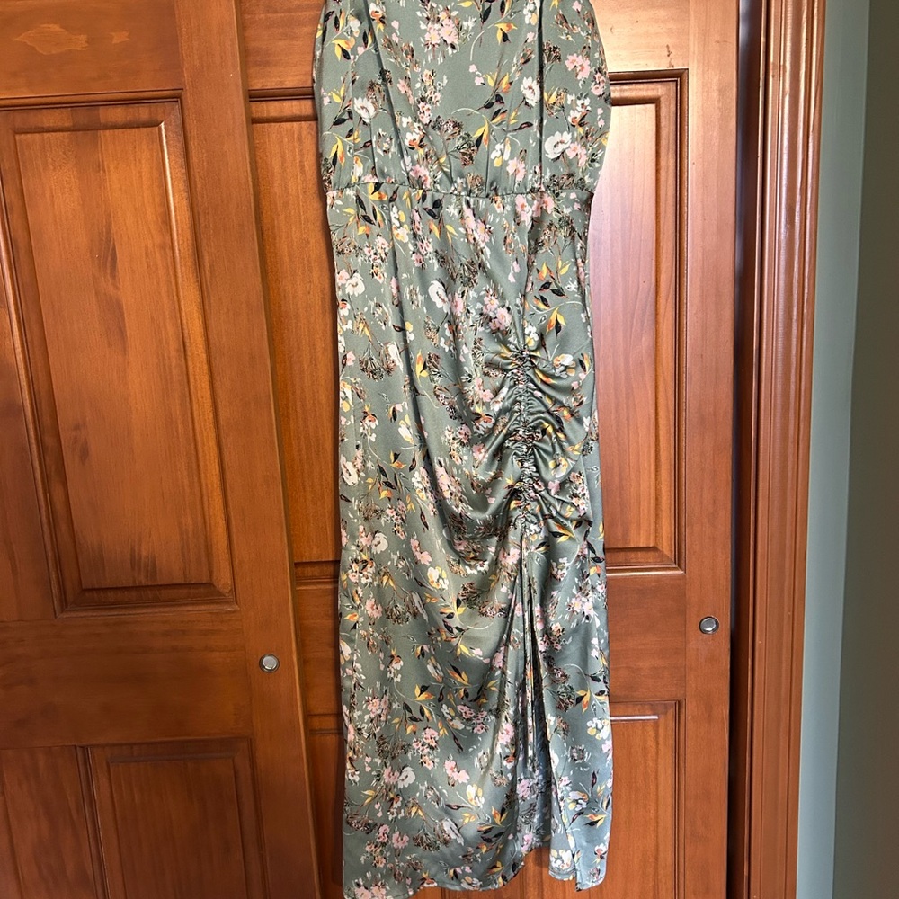 Willow & Root Green Floral Dress